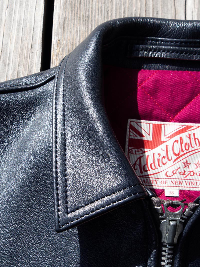 AD-12 SHEEPSKIN JSR JACKET -Dark Blue-