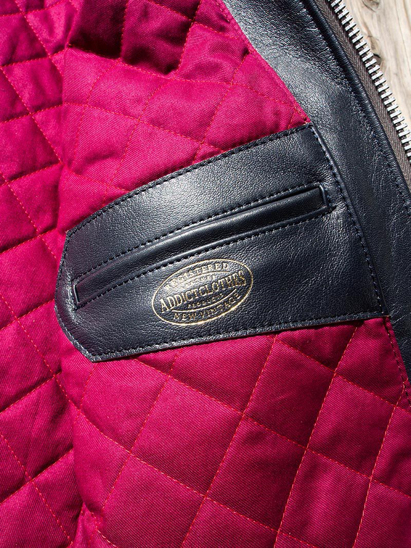 AD-12 SHEEPSKIN JSR JACKET -Dark Blue-