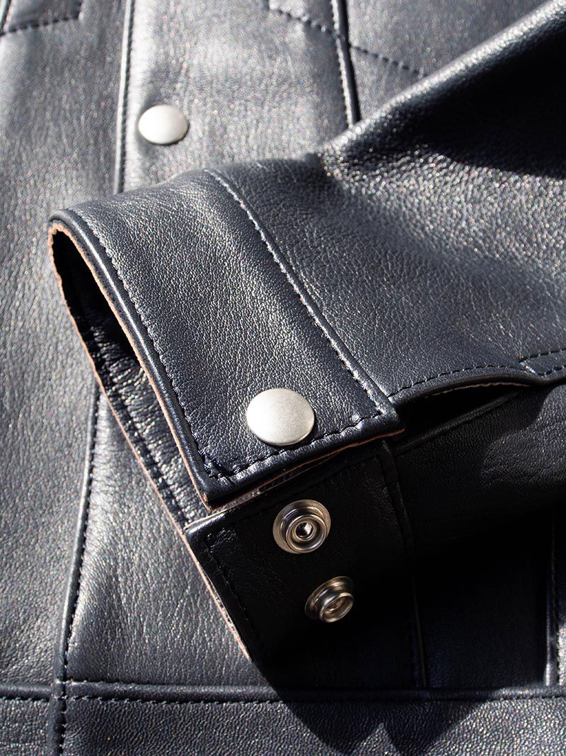 AD-08 SHEEPSKIN GRANADA JACKET -Dark Blue-