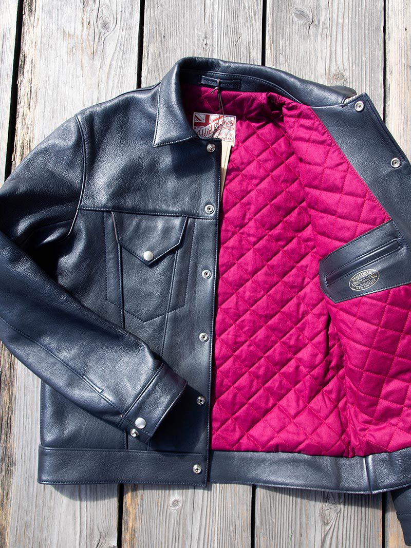 AD-08 SHEEPSKIN GRANADA JACKET -Dark Blue-