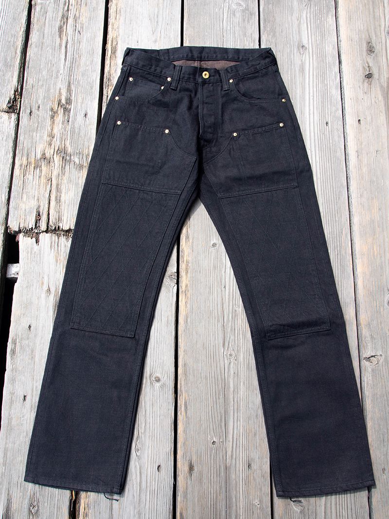 1908 W KNEE NARROW BLACKIE DENIM