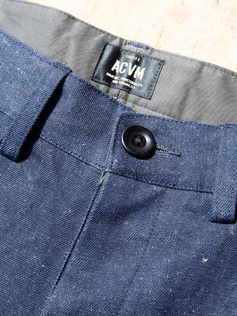 ACV-TR01CL HEAVY LINEN TROUSERS -Navy-