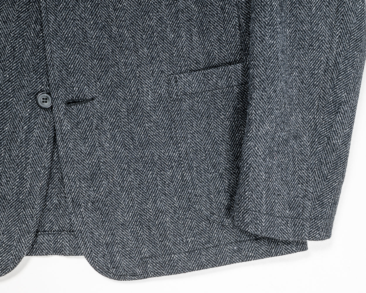 Lounge Jacket, Twisted Herringbone Tweed