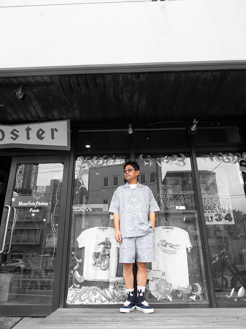 OPEN COLLAR SHIRTS -BANDANA-