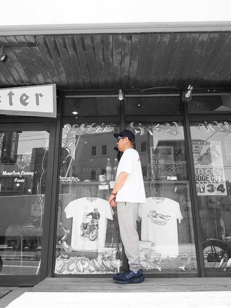 COTTON SWEAT PANTS -Zipper Pocket-
