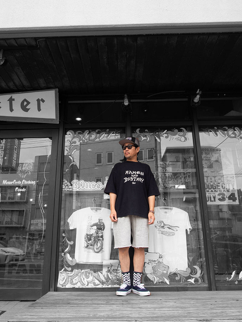 RAMEN&DESTROY×BLUCO Pigment Over Tee