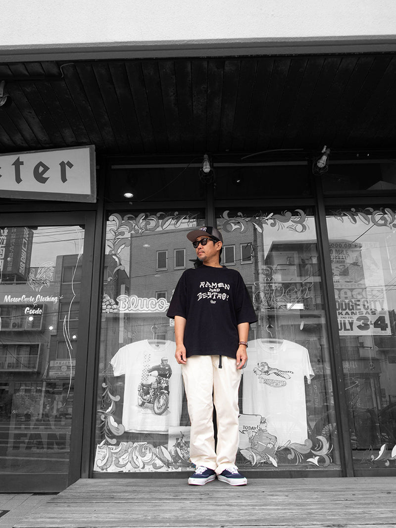 RAMEN&DESTROY×BLUCO Pigment Over Tee