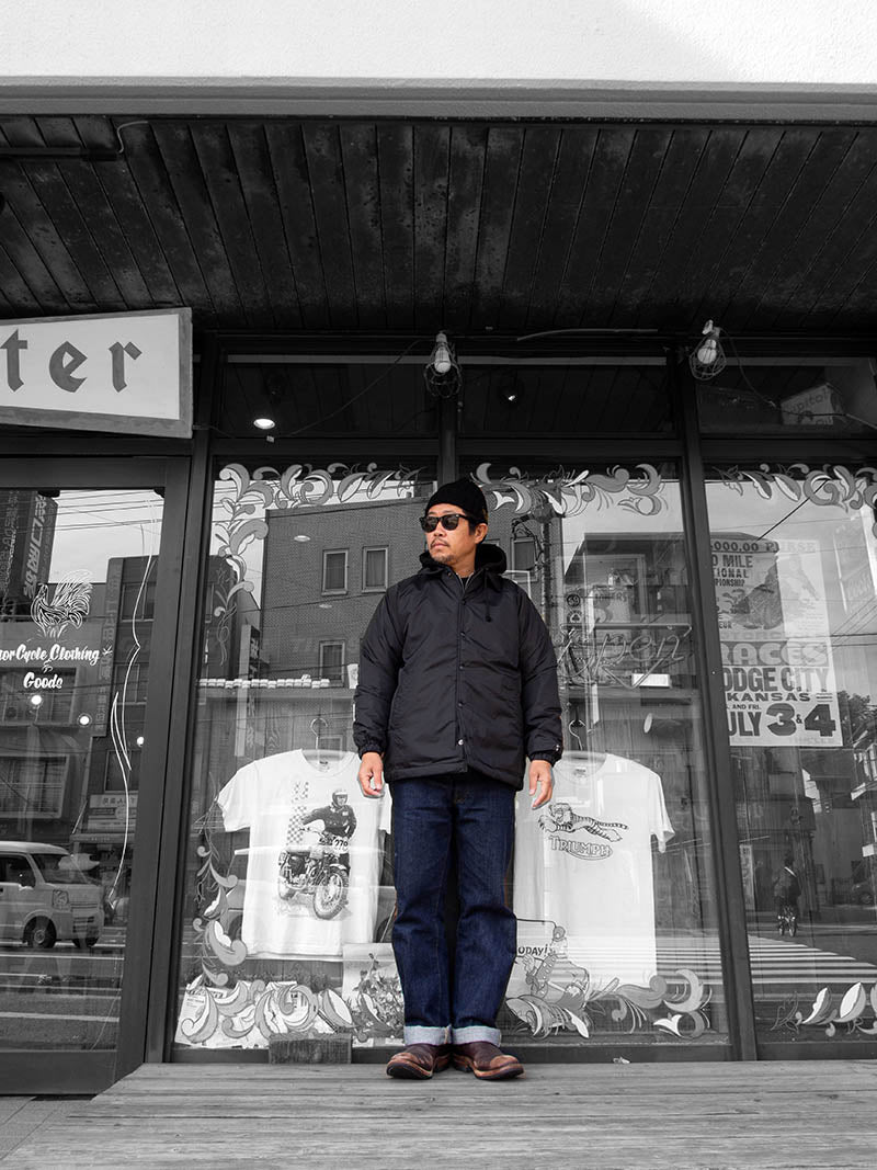 Nylon Coach Jacket -Boa Lining-