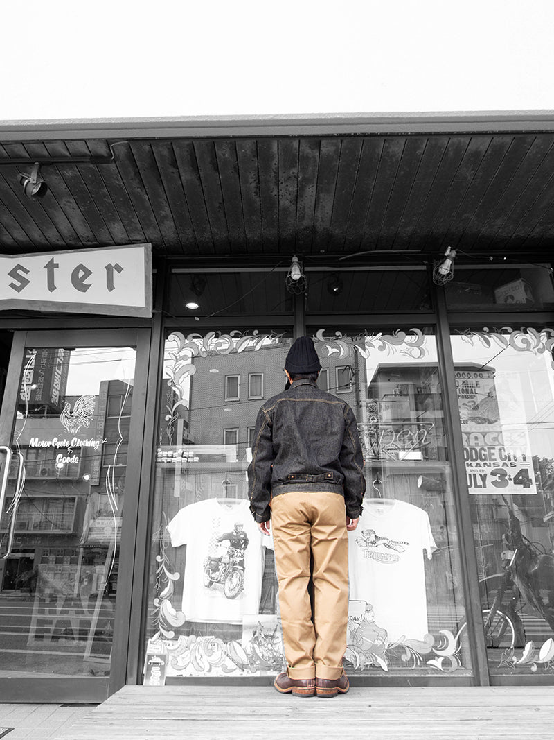 SBJ-145-305BK JUNBO 14.5oz 1st JACKET WWⅡ -Black Denim-