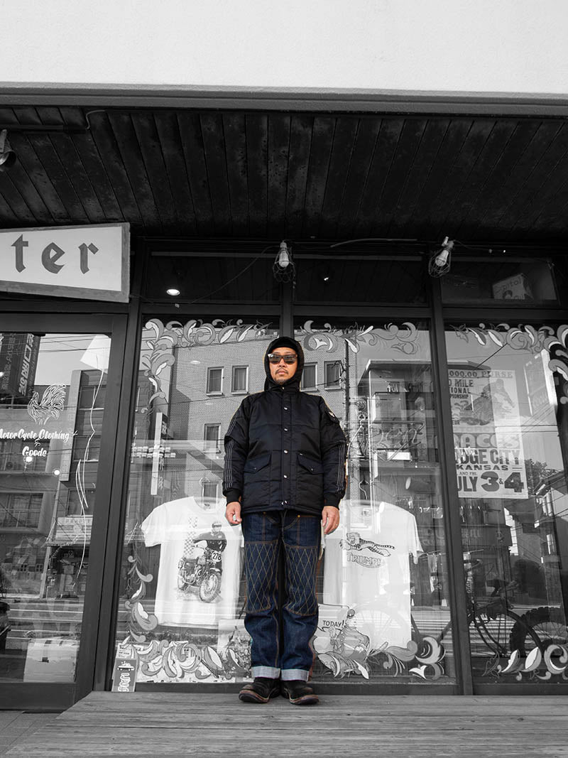 HOODED RACING JACKET