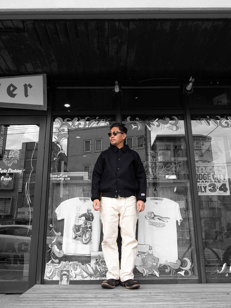 HEAVY MELTON AWARD JACKET