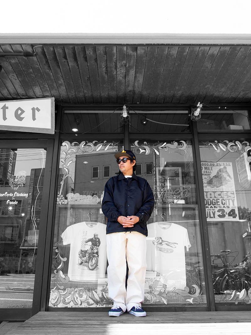 Cotton Duck Work Pants -Ecru-