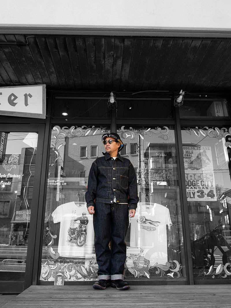 SBJ-145-305BK JUNBO 14.5oz 1st JACKET WWⅡ -Black Denim-