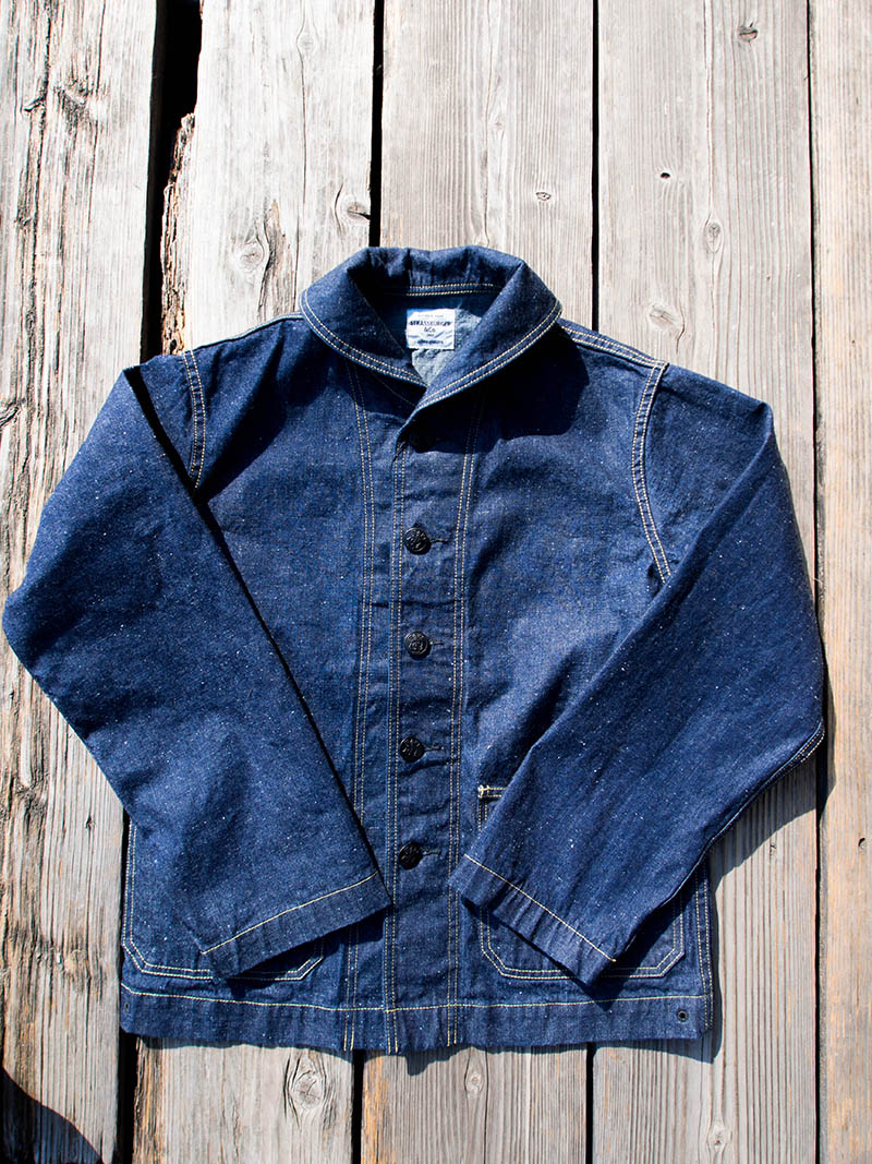 SBJ-120-323S 12oz JUMBO "SMALL LUMP" SELVEDDE US NAVY COVERALL