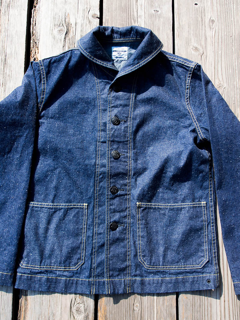 SBJ-120-323S 12oz JUMBO "SMALL LUMP" SELVEDDE US NAVY COVERALL