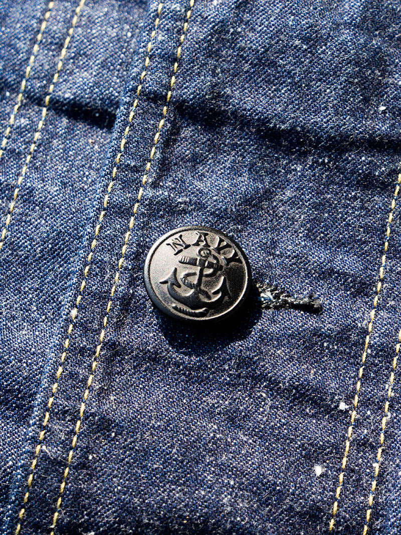 SBJ-120-323S 12oz JUMBO "SMALL LUMP" SELVEDDE US NAVY COVERALL