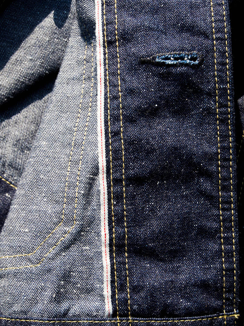 SBJ-120-323S 12oz JUMBO "SMALL LUMP" SELVEDDE US NAVY COVERALL