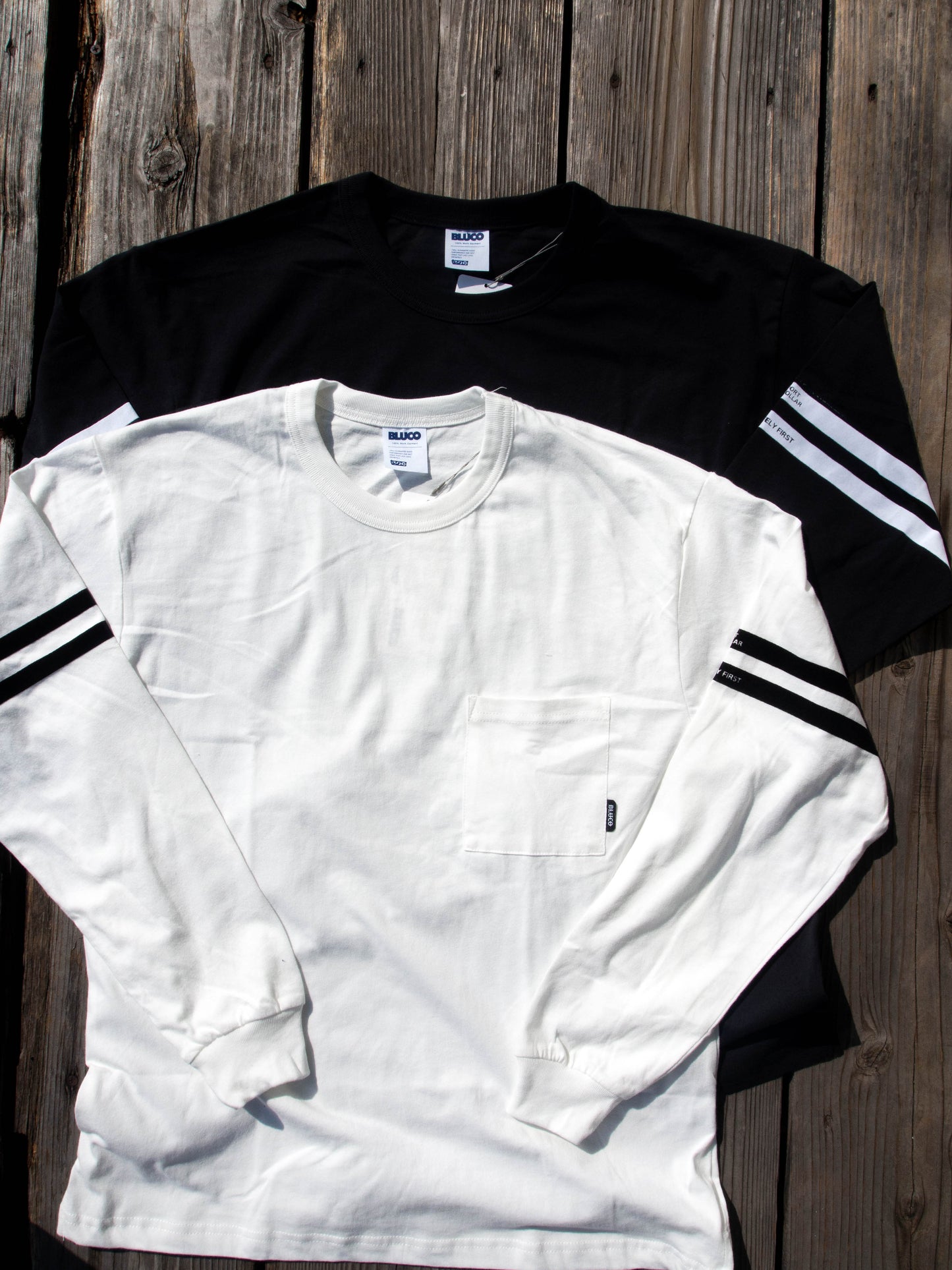 DRY COTTON PRINT L/S TEE -LINE-