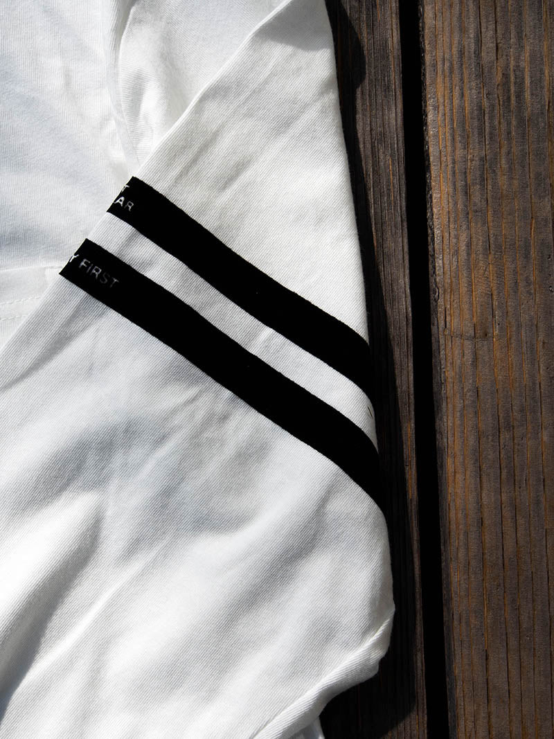 DRY COTTON PRINT L/S TEE -LINE-