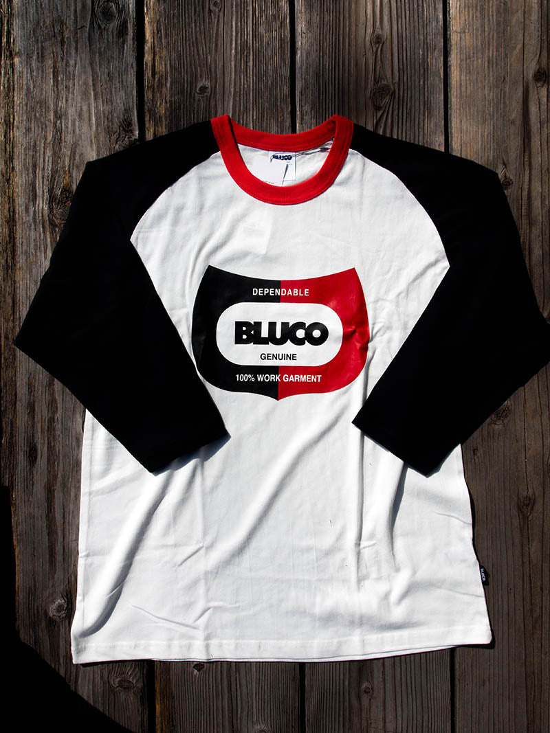 DRY COTTON PRINT RAGLAN 3/4 TEE -CHAMP-