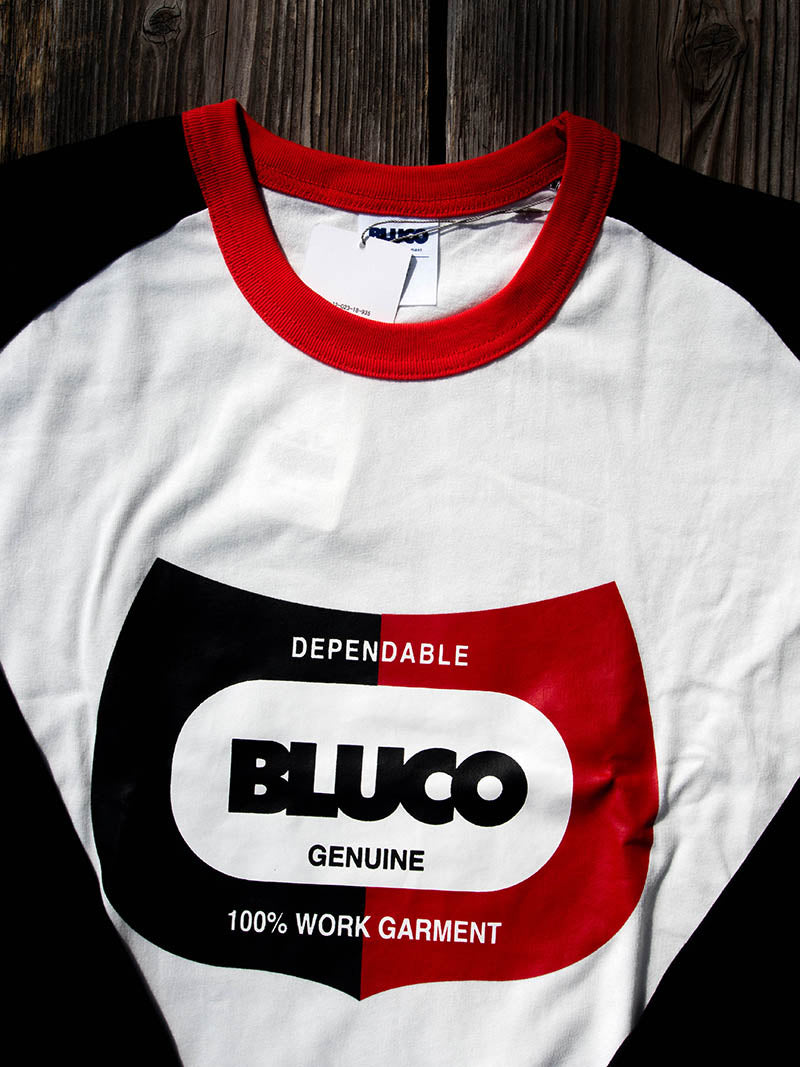 DRY COTTON PRINT RAGLAN 3/4 TEE -CHAMP-