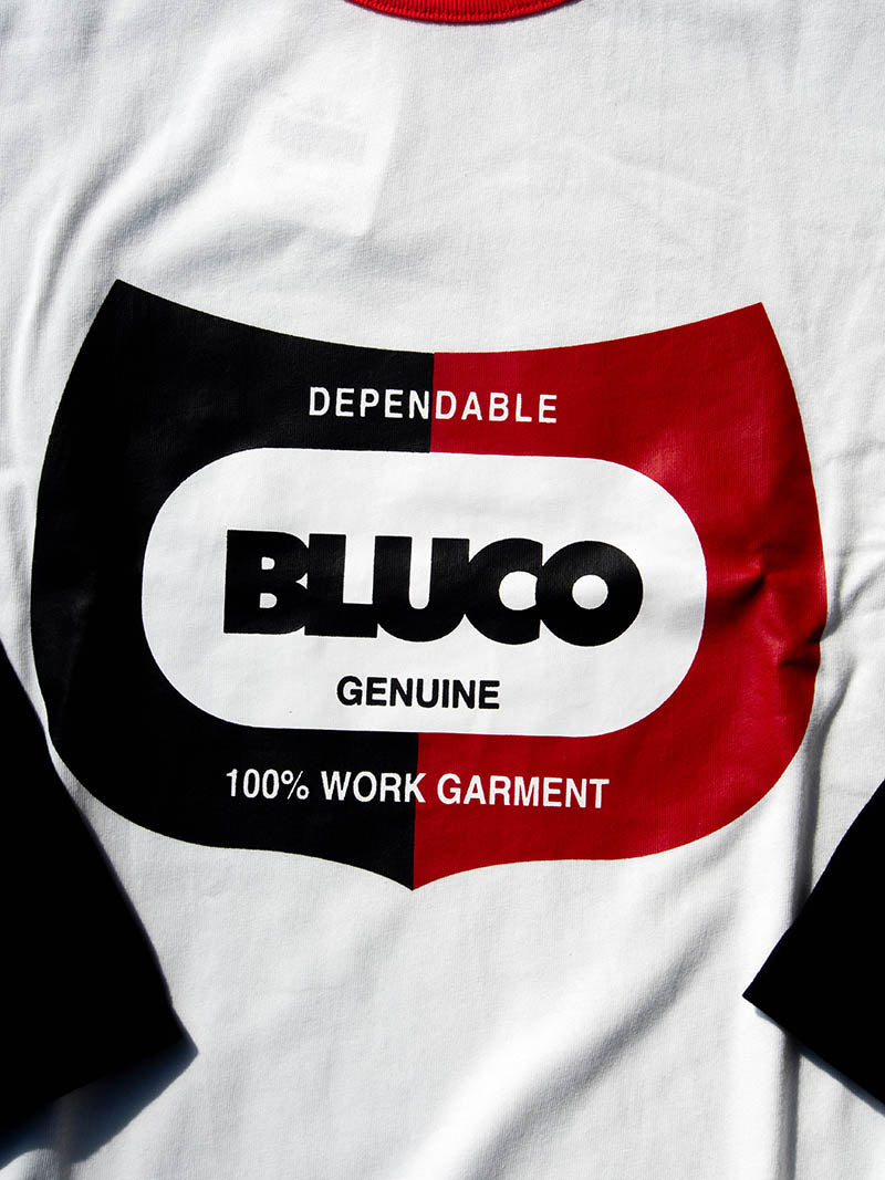 DRY COTTON PRINT RAGLAN 3/4 TEE -CHAMP-