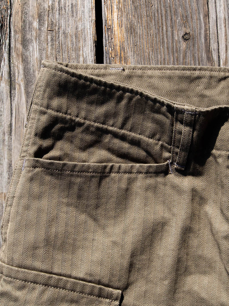 M43 Trousers Mod, Khaki Herringbone