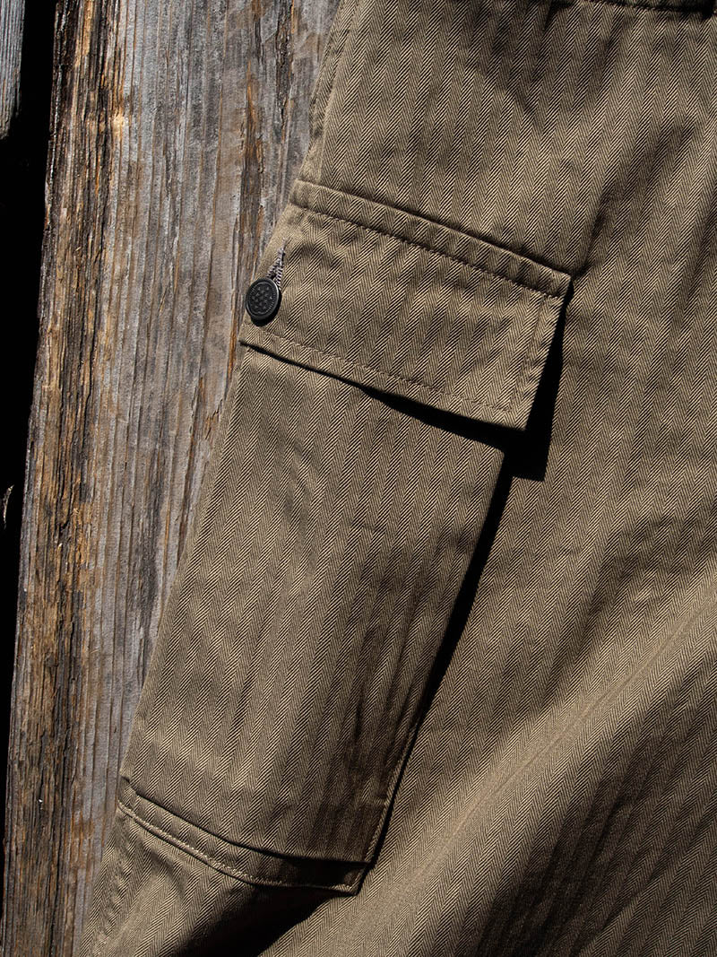 M43 Trousers Mod, Khaki Herringbone