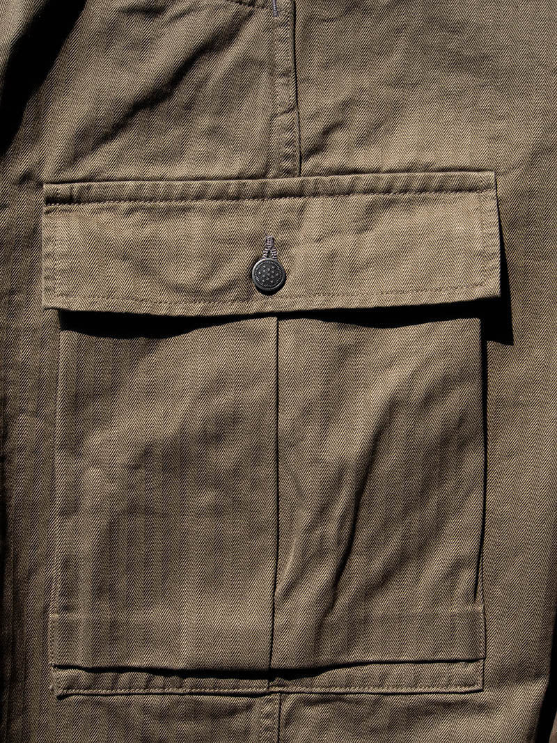 M43 Trousers Mod, Khaki Herringbone