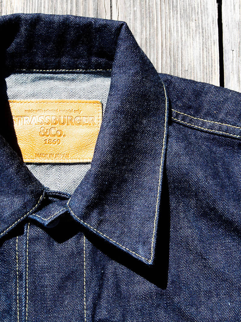 SBJ-145-305 JUNBO 14.5oz SELVEDGE DENIM JACKET 1st -Stitch All Banana Yellow-