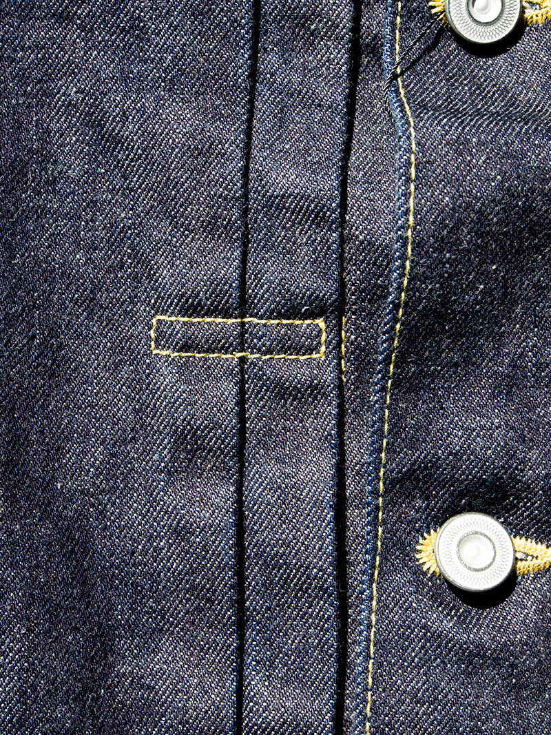 SBJ-145-305 JUNBO 14.5oz SELVEDGE DENIM JACKET 1st -Stitch All Banana Yellow-