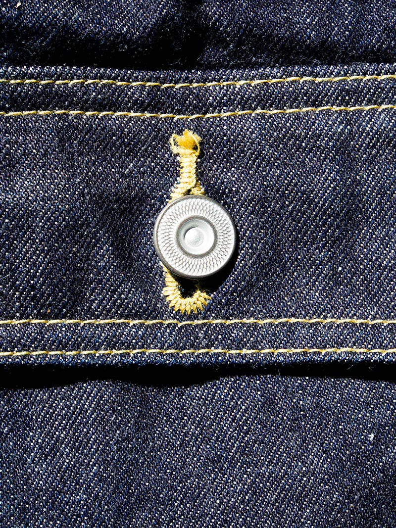 SBJ-145-305 JUNBO 14.5oz SELVEDGE DENIM JACKET 1st -Stitch All Banana Yellow-