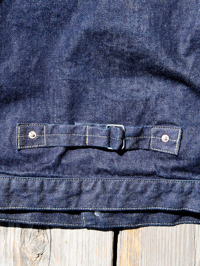 SBJ-145-305 JUNBO 14.5oz SELVEDGE DENIM JACKET 1st -Stitch All Banana Yellow-