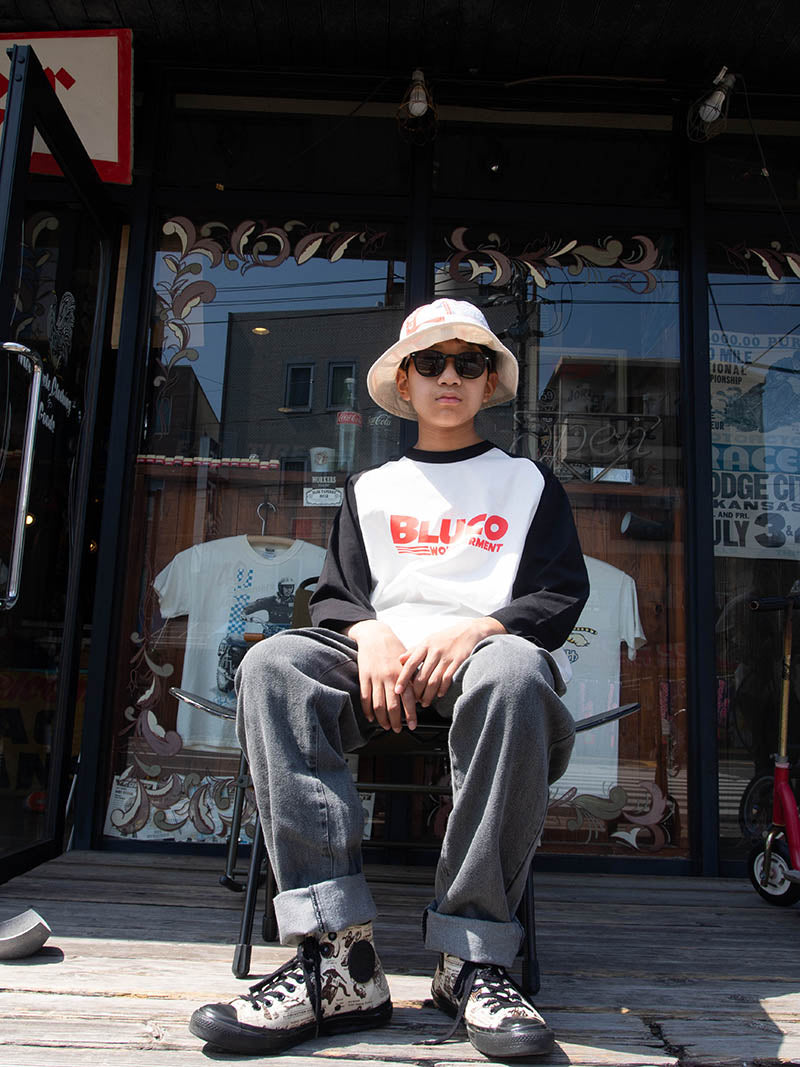 RAGLAN 3/4 TEE -BWG-