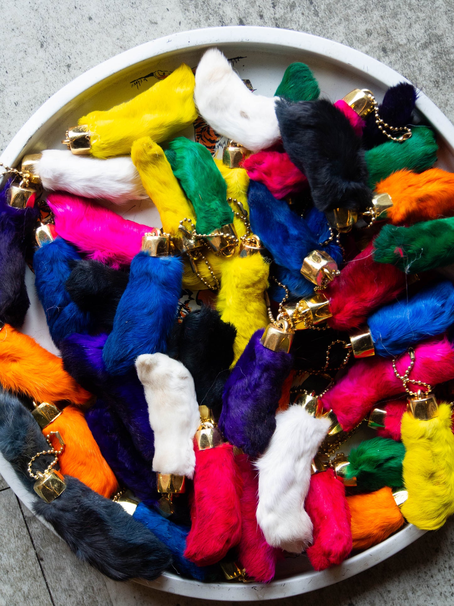 RABBIT FOOT KEYHOLDER