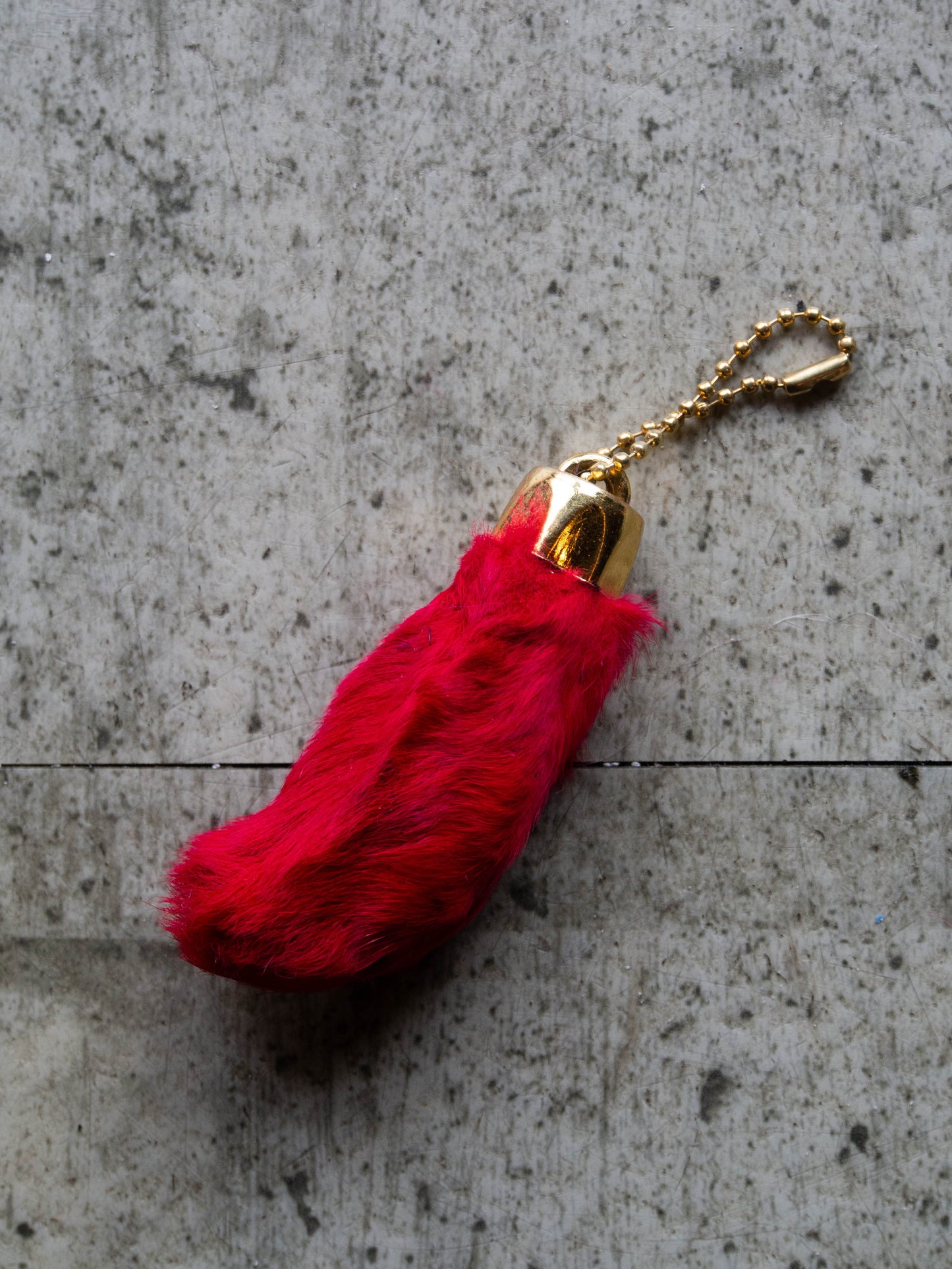 RABBIT FOOT KEYHOLDER