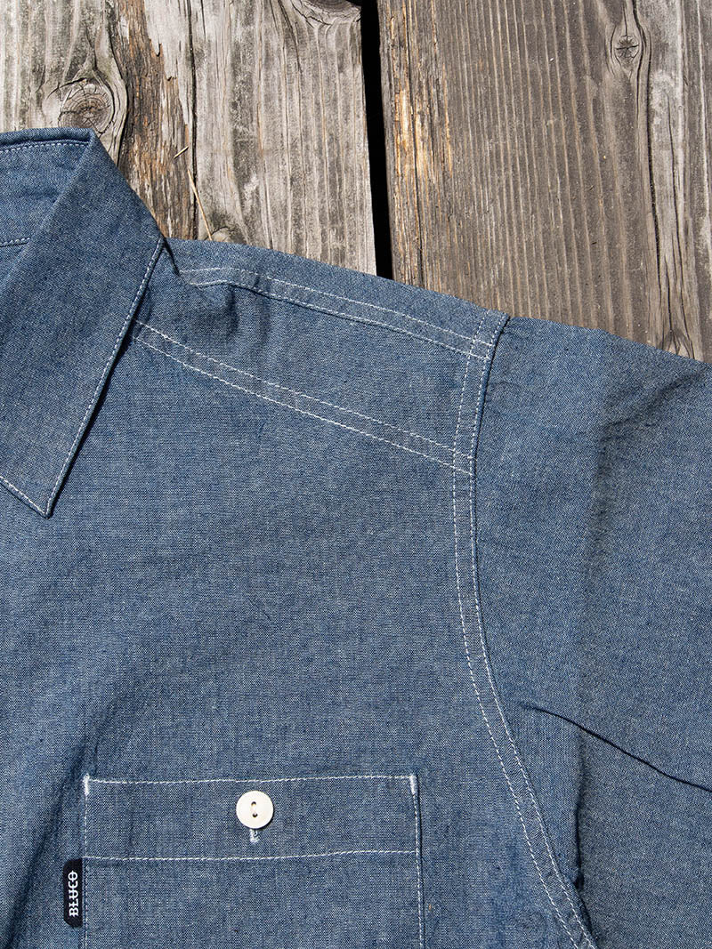 CHAMBRAY WORK SHIRT S/S