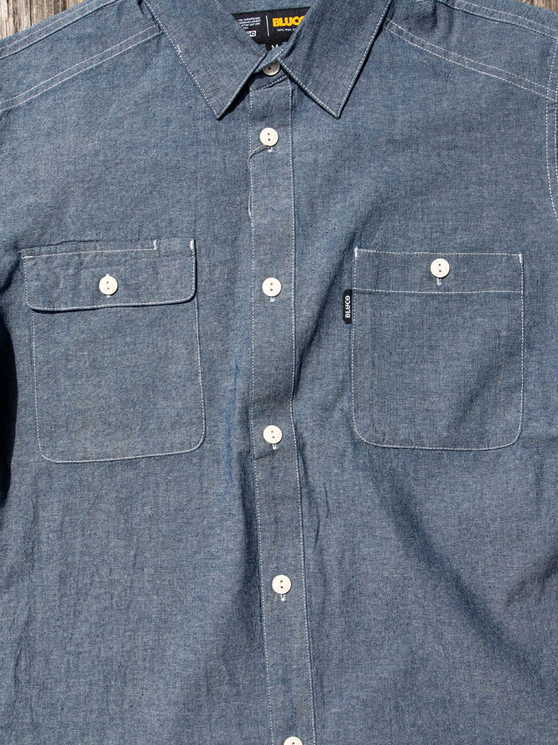 CHAMBRAY WORK SHIRT S/S