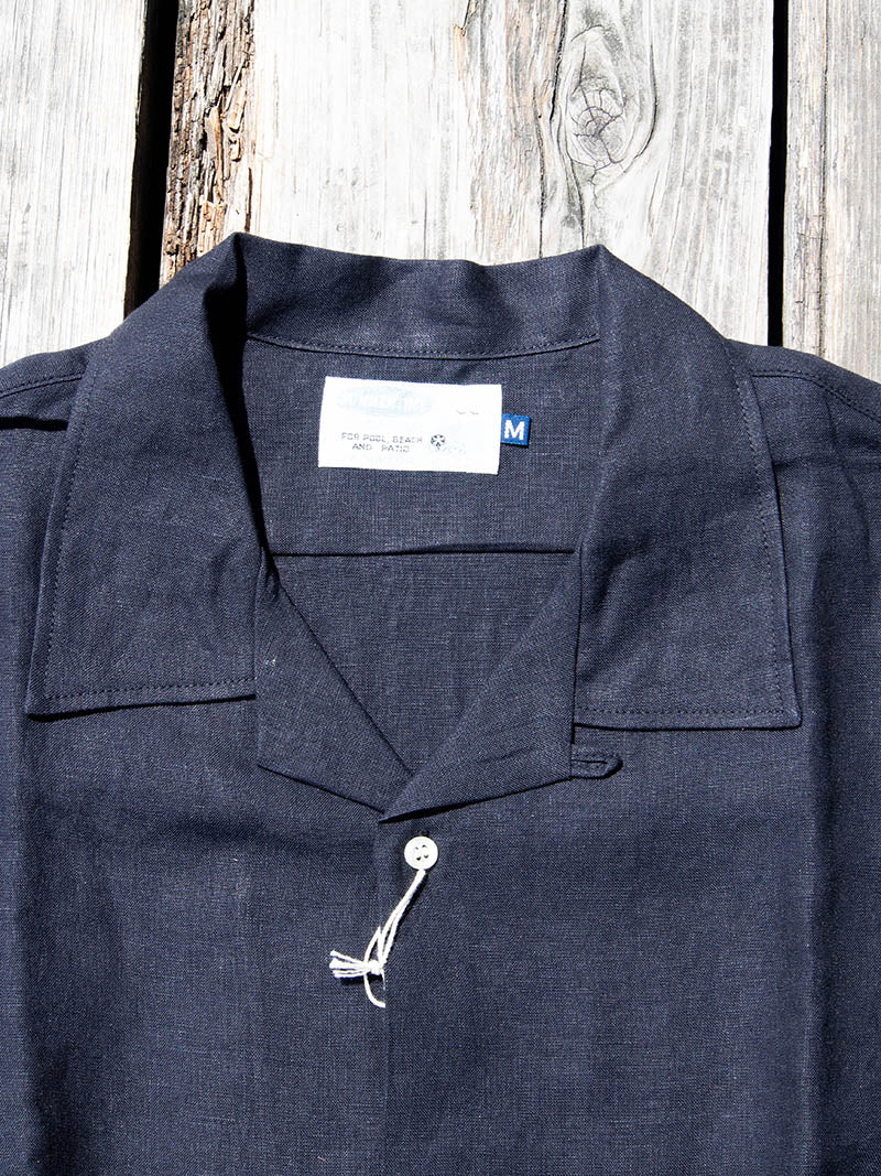 Open Collar Shirt, Linen