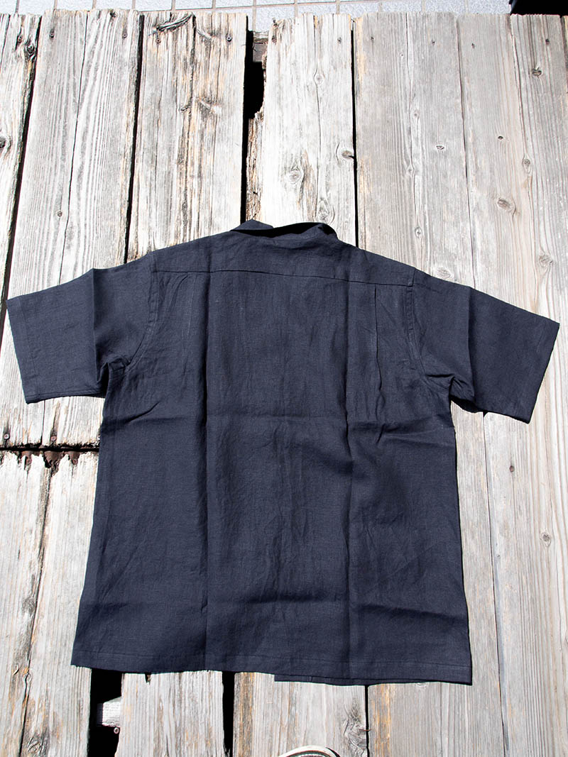 Open Collar Shirt, Linen