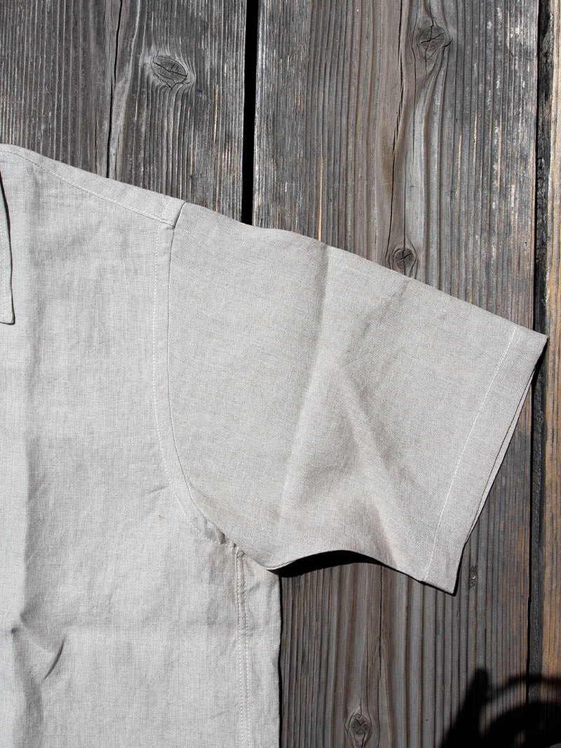 Open Collar Shirt, Linen