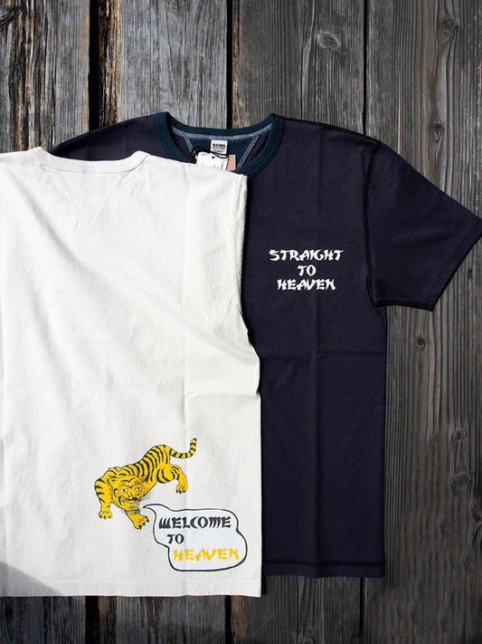 COZUN S/S GUSSET GREW Tee -HEAVEN-