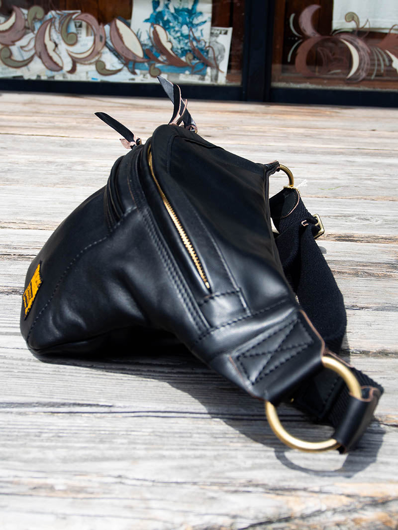 Day Trip Horsehide Bag -Black-