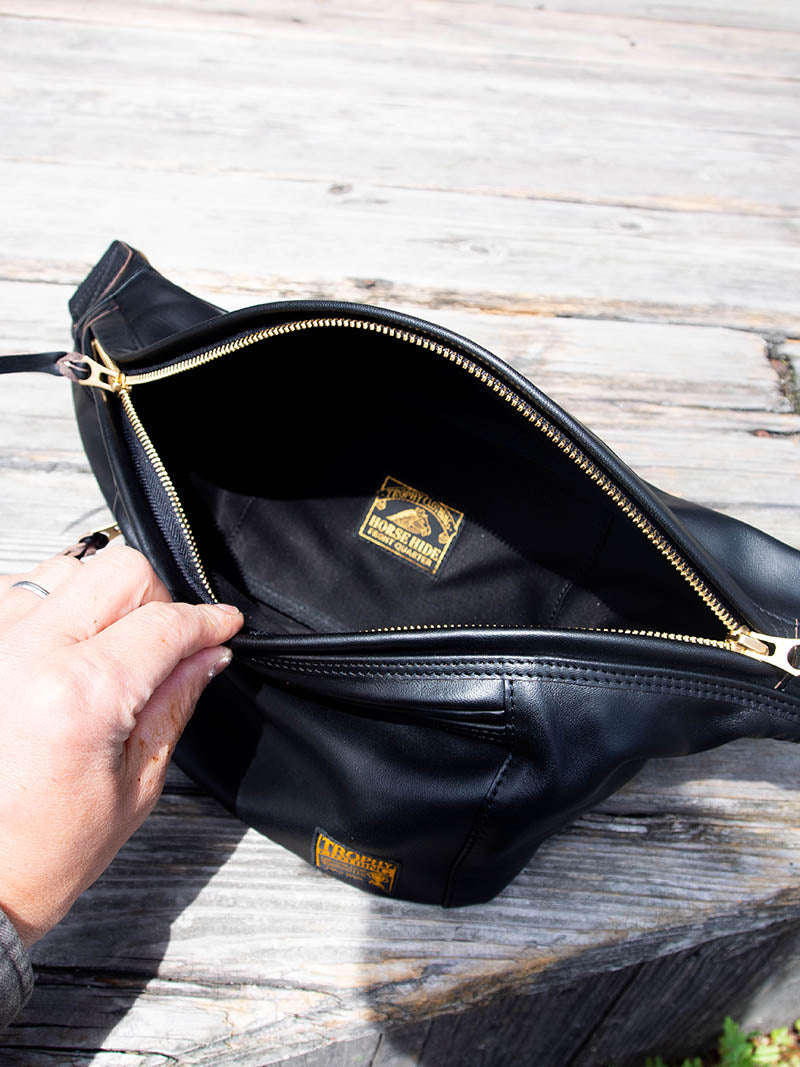 Day Trip Horsehide Bag -Black-