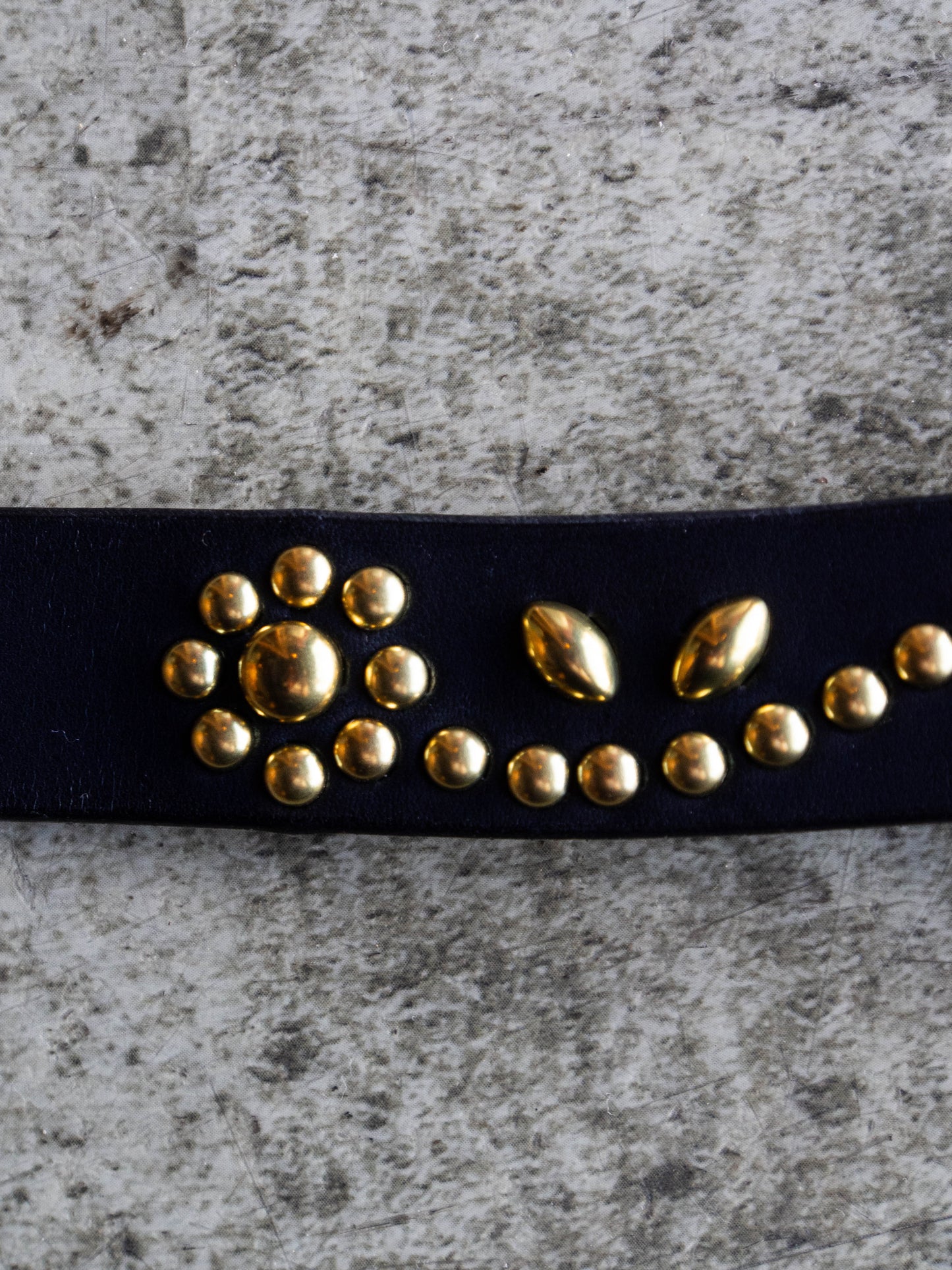 STUDS NARROW BELT -Flower-
