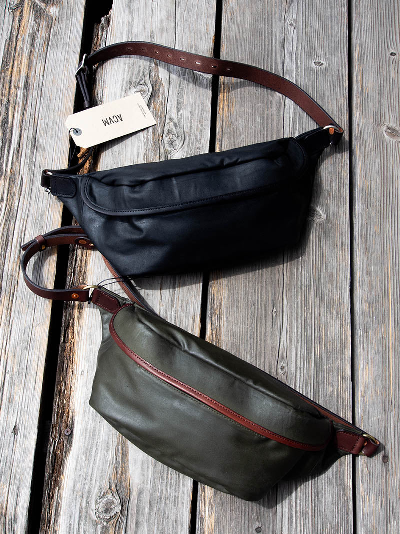 ACV-BG03WX WAXED COTTON WAIST BAG