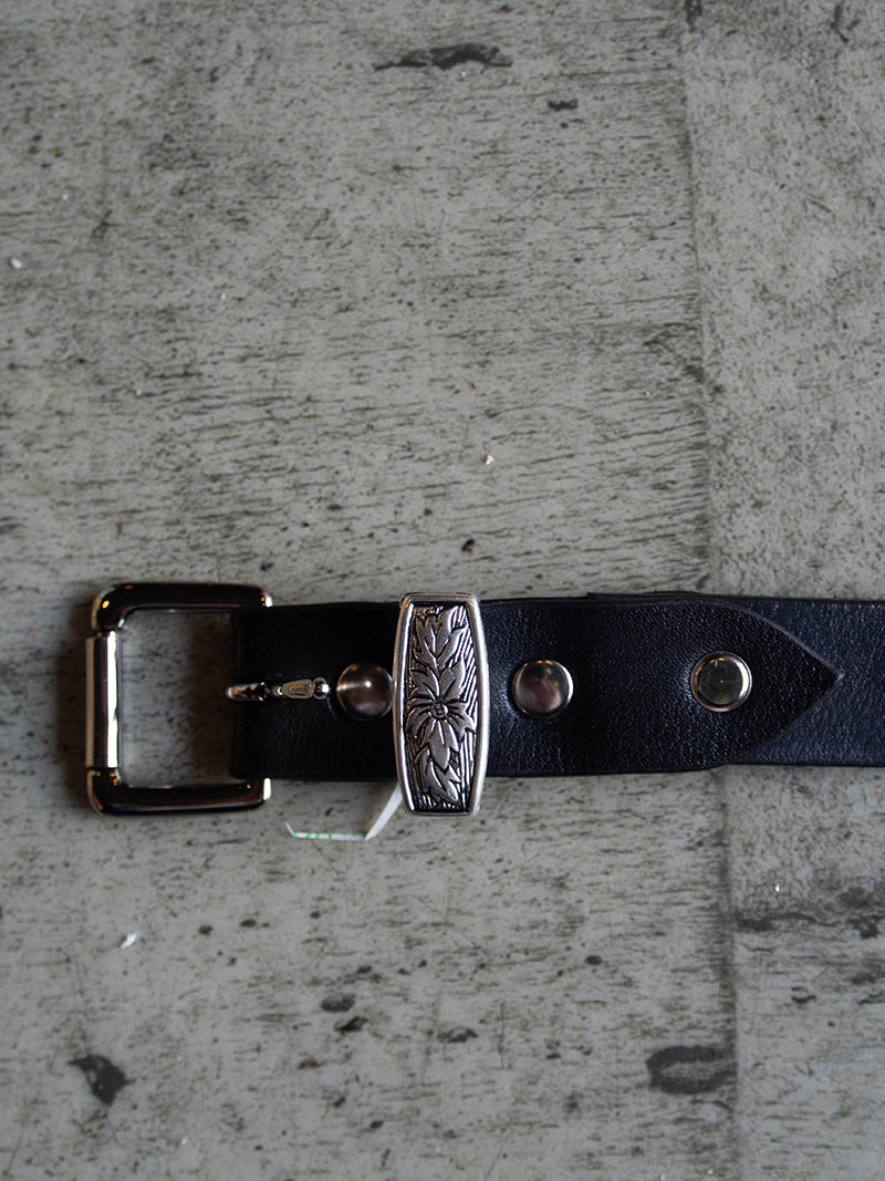 STUDS NARROW BELT -Flower-