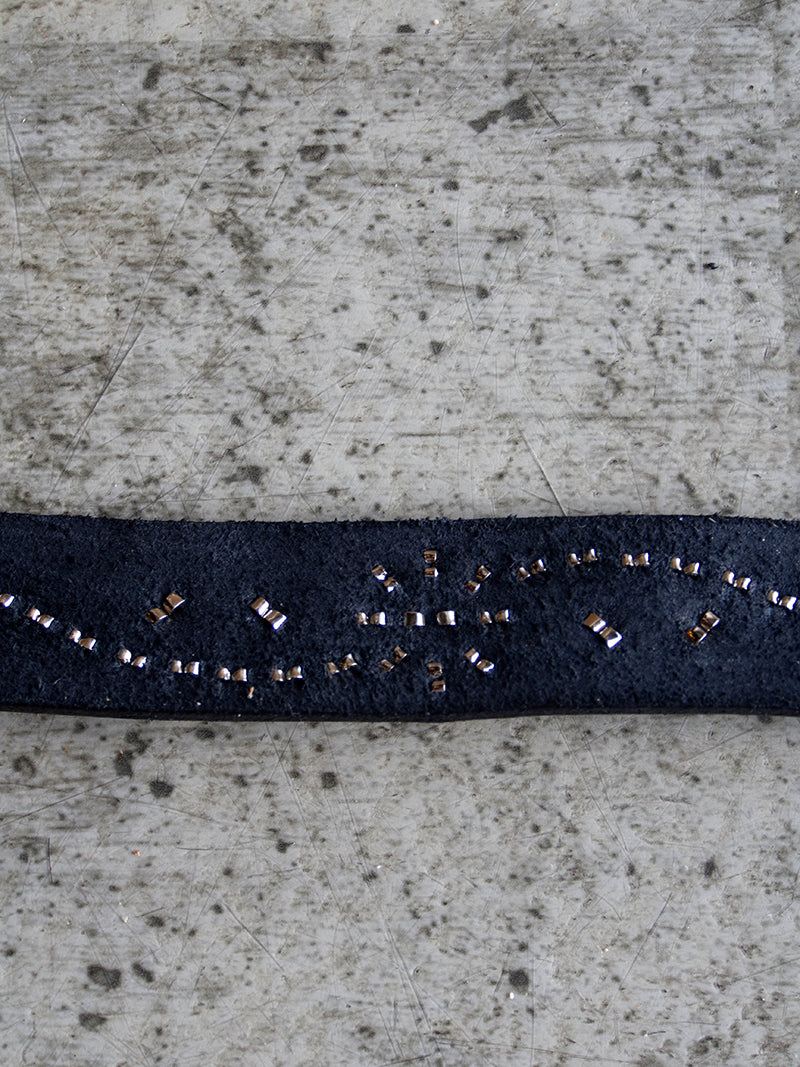 STUDS NARROW BELT -Flower-