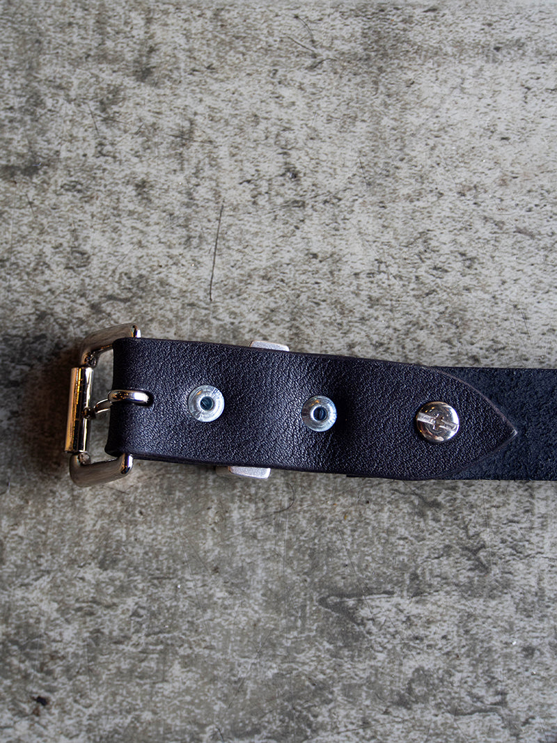 STUDS NARROW BELT -Flower-