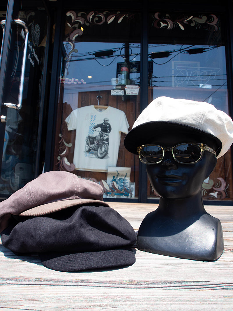 Light Canvas Newsboy Cap